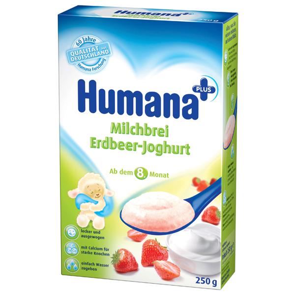 Humana Cereale Capsuni cu iaurt - 8 luni 250gr